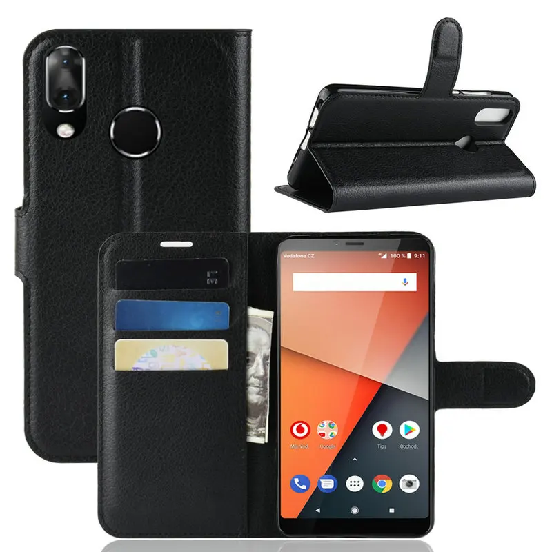 Роскошный кожаный чехол-книжка для Vodafone Smart X9 чехол телефона чехол-кошелек с