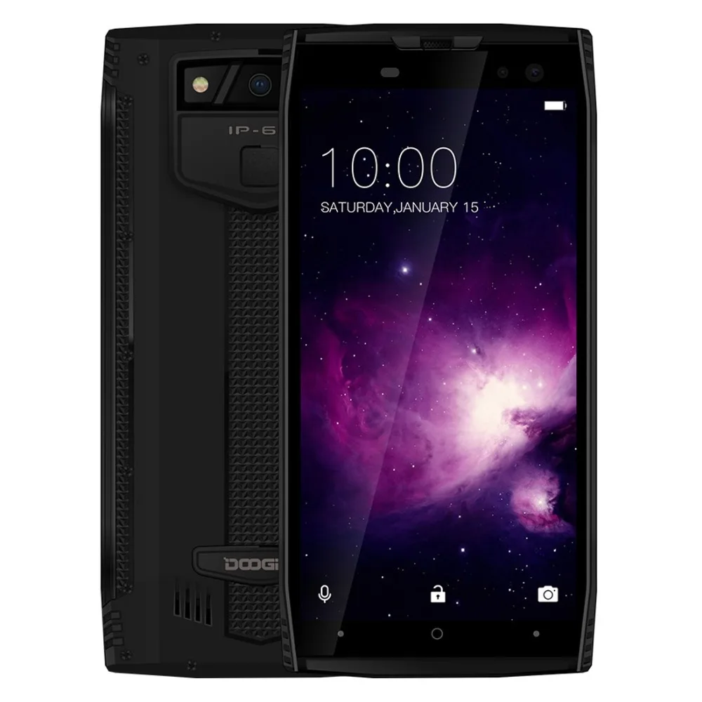 DOOGEE S50 6 ГБ 128 4 камеры IP68 Водонепроницаемый 5180 мАч отпечатков пальцев Face ID 5 7 дюймов