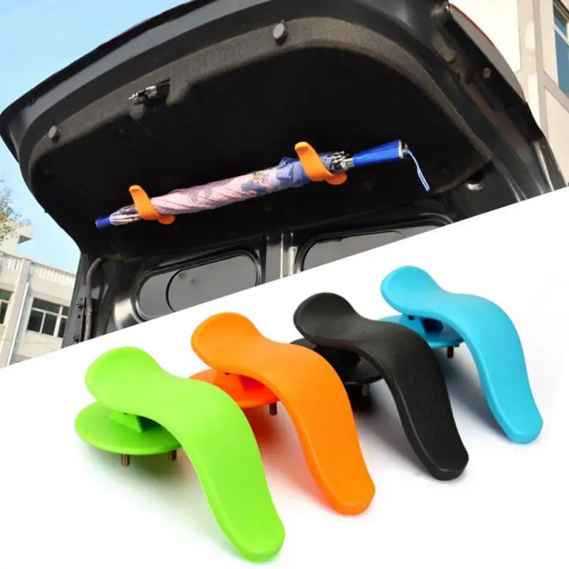 

2pcs Universal Car Trunk Mounting Bracket Umbrella Holder Clip Hook Interior Multifunctional Fastener Accessory
