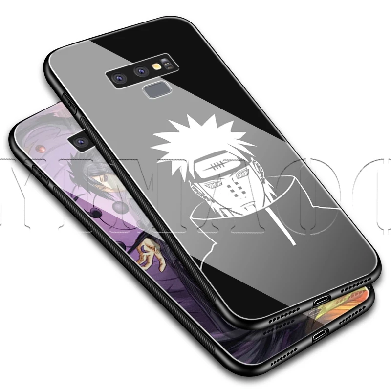 Стеклянный чехол YIMAOC Sasuke Naruto для Samsung Galaxy S7 S8 S9 S10 Plus Note 8 9 10 A50 A20 A10 A70|Бамперы| |