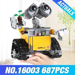 Idea Robot WALLE лего technic Creator 695 шт. Модель Строительный набор самоблокирующиеся блоки-кирпичики игрушка Сделай Сам Детский развивающий подарок