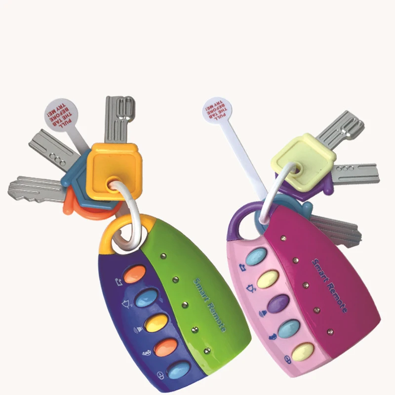 

2 Colors Baby Pretend Play Toy Children Simulation Remote Control Car Key Lock Light Music Toys Infant Early Education Toys