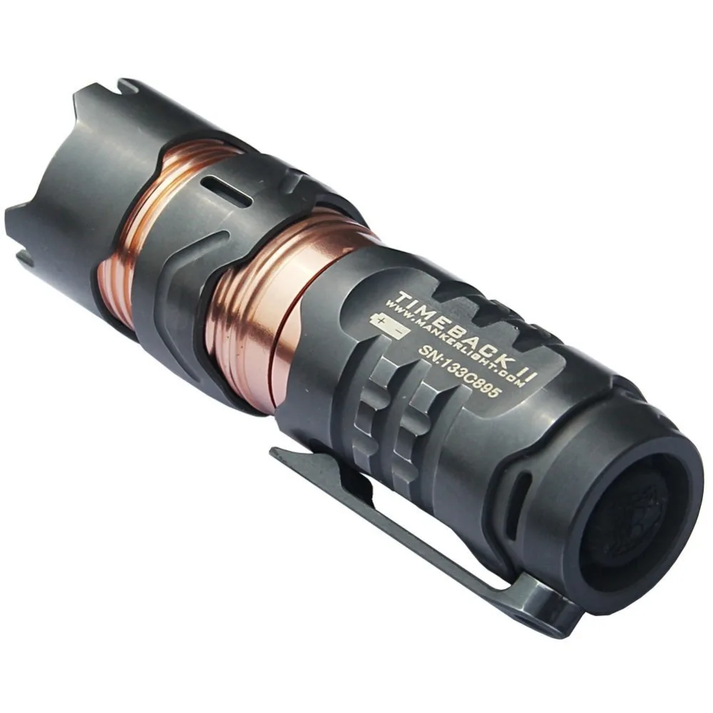 Manker Timeback II 2200 люмен Спиннер титановый фонарик 4x CREE XPG3 светодиодный фонарь