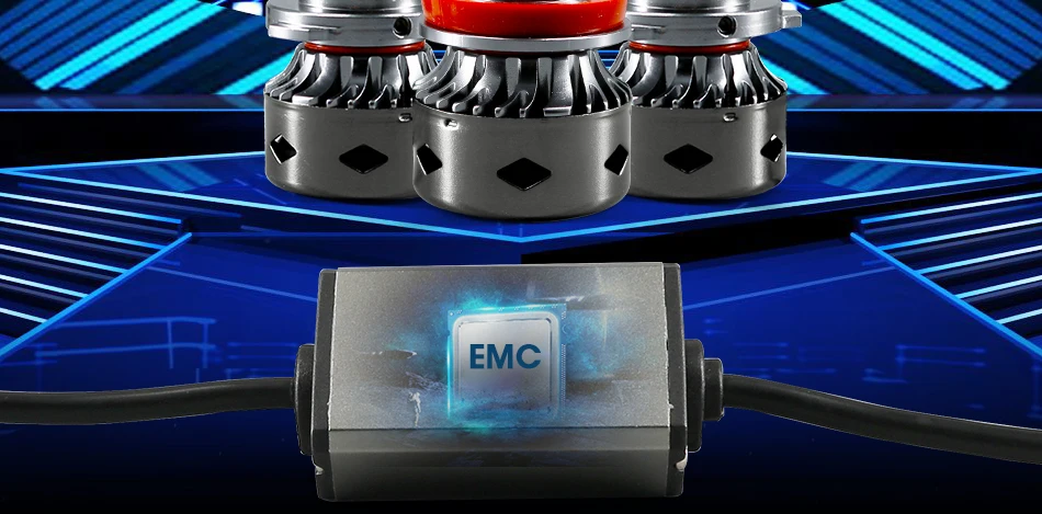 a8-g_02 2PCS Car Headlight Bulbs H1 LED Lamp 12000lm 80W 6000K CANBUS NO Error For Auto DRL Daytime Running Light Fog Lamp