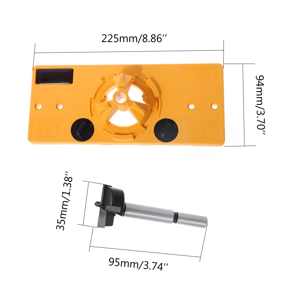 35 мм чашки стиль петля расточные джиг сверла Комплект отверстие для двери локатор шаблон для Kreg инструмент LS'D инструмент