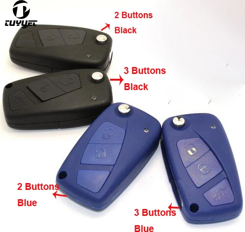 

Замена автомобильного ключа чехол для Fiat 2 3 кнопки Складная откидная оболочка ключа дистанционного управления неразрезанный пустой чехол для ключа