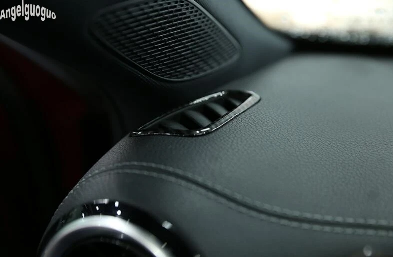 ABS chrome или углерода для Mercedes Benz класс W177+ стикер автомобиля кондиционер Выход украшения рамы отделкой Блестящий чехол