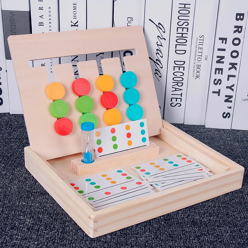 jouets-educatifs-montessori-en-bois-pour-enfants-jeu-de-quatre-documents-jouets-d'apprentissage-alth