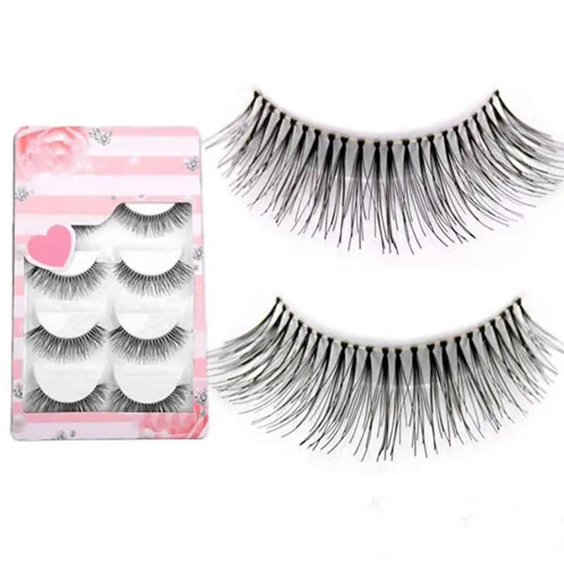 

5pairs Natural Sparse Cross Eye Lashes Extension Makeup Long False Eyelashes High Quality