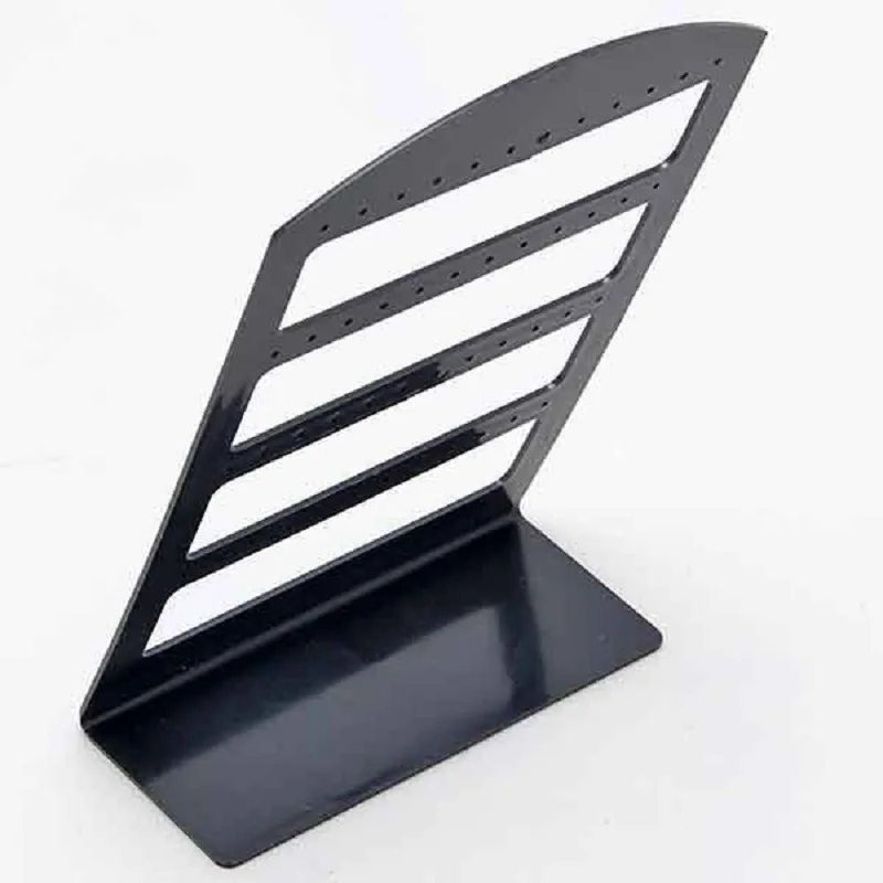 48 Holes Jewelry Organizer Stand Black Plastic Earring Holder Pesentoir Fashion Earrings Display Rack Etagere