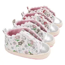 Детские Toddle обувь детская обувь 2018 новый милый новорожденных детей печати противоскольжения Мягкие Повседневное кроссовки мода первый