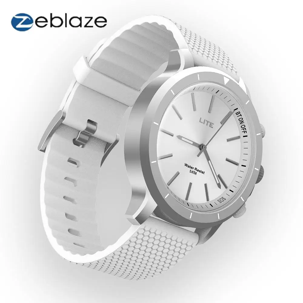 Стекло zelbase VIBE LITE 5ATM Водонепроницаемый SOS Smartwatch 24 месяцев в режиме ожидания любых погодных условиях и мониторинга для IOS и Android Смарт часы Для мужчин