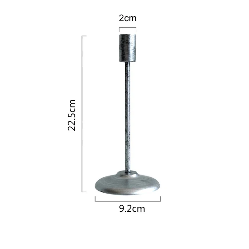 NOOLIM минималистичный скандинавский металлический Серебряный/золотой/черный подсвечник с покрытием, свадебные украшения, вечерние, домашний декоративный подсвечник - Цвет: Silver L