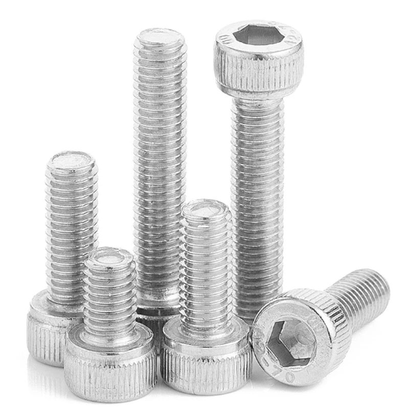 M4 M5 M6 Socket Head Cap Screws Self Tapping Screws 304 A2-70 Stainless Steel