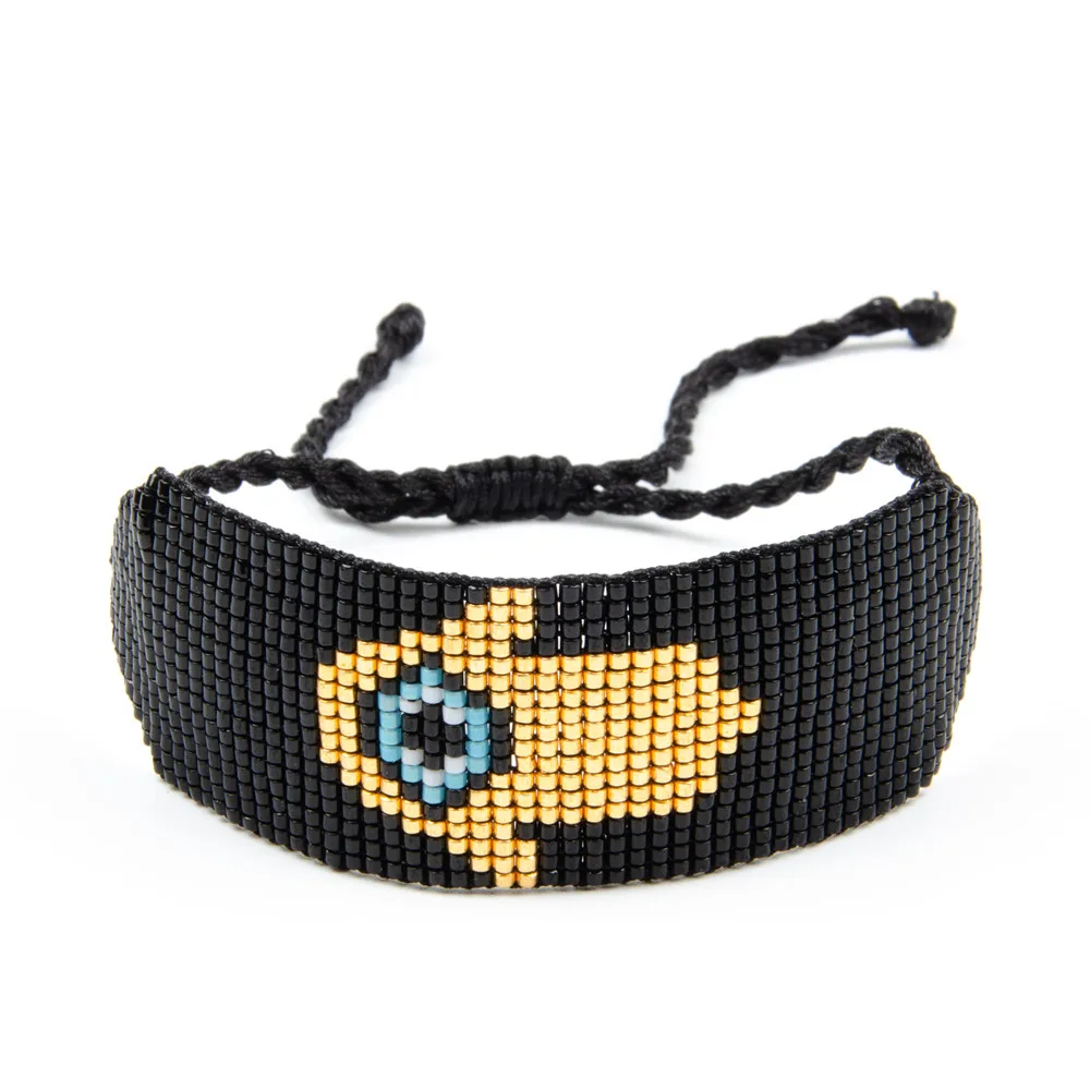 

Shinus 3Pcs/lot Fatima Hand Miyuki Bracelet Hamsa Hand Gold Women Bracelets Miyuki Beaded Bracelet Delica Beads Women Jewelry