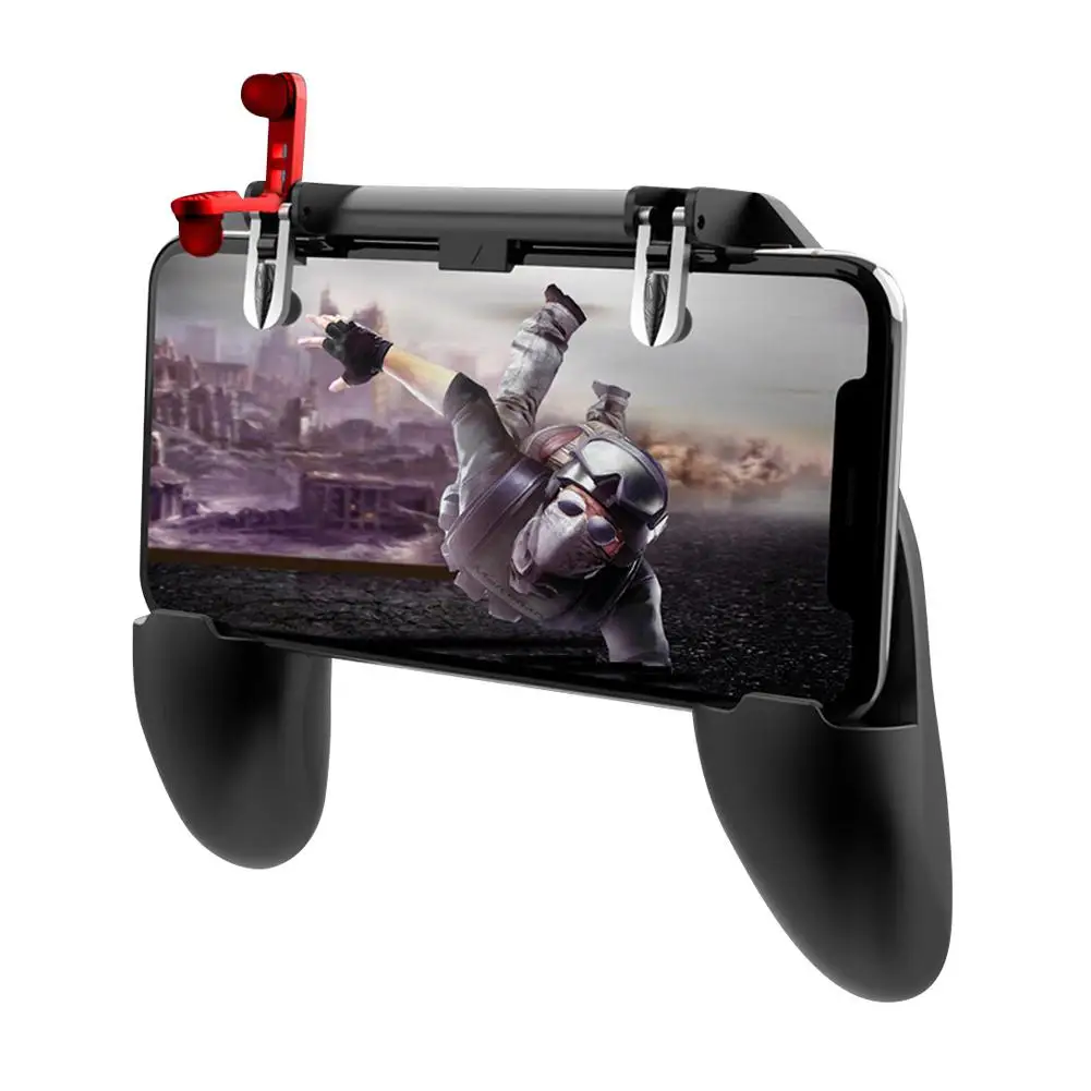 Yiwa 3 in 1 PUBG Mobile Gamepad Trigger Control Cell Phone Game Pad Controller L1R1 Gaming Shooter