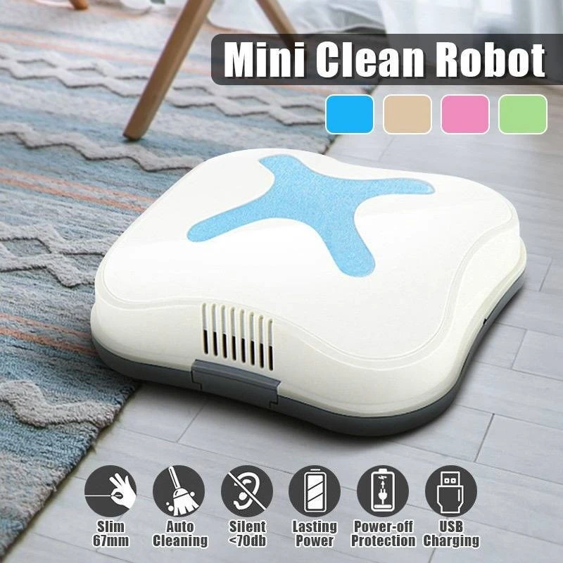 

Household Portable Mini Clean Robot Intelligent Automatic Iinduction Room Cleaner Hair Fiber Dust Sweeper Smart Home Electronic