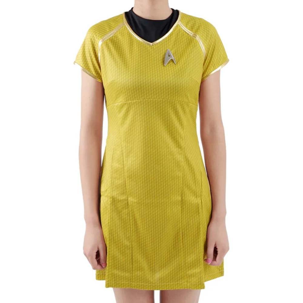 

CosDaddy ST Cosplay Dr Carol Uhura dresses Women girl Blue Dress Uniform Halloween Cosplay Costume spring sexy Carol summer