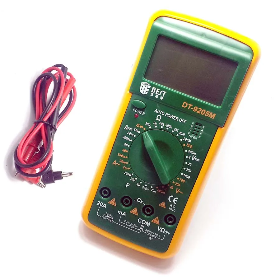 Auto power off analog digital multimeter voltmeter measure resistance