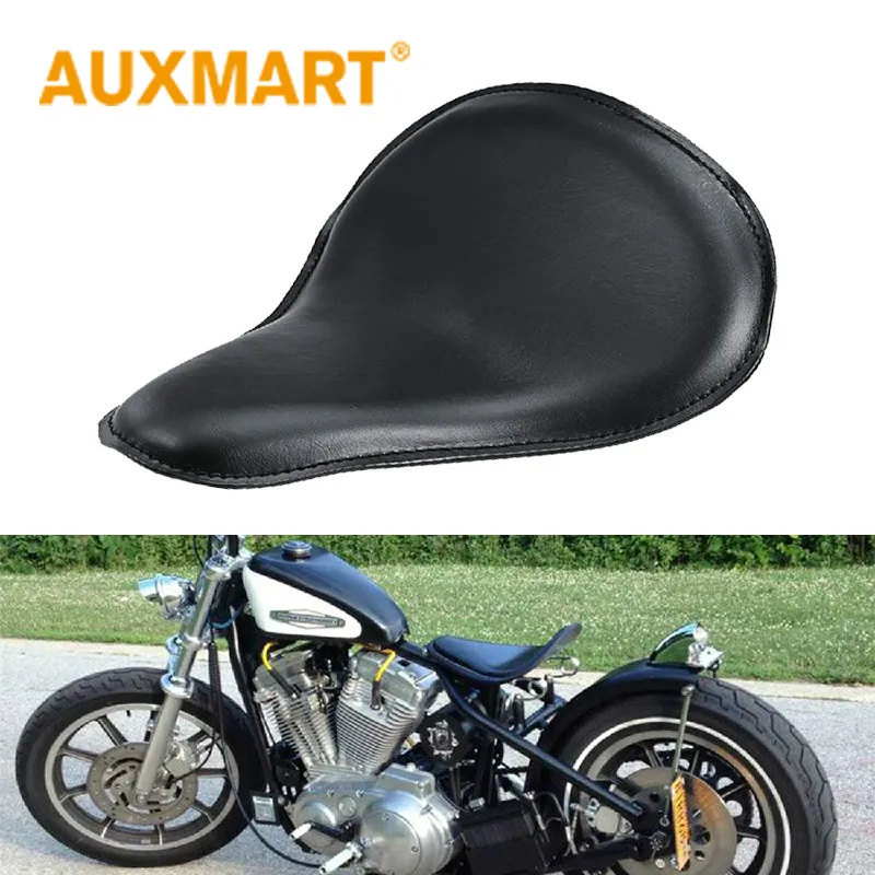 

Auxmart Motorcycle Seat Base Black PU Neoprene Foam For Harley Honda Yamaha Kawasaki Suzuki Sportster Bobber Chopper