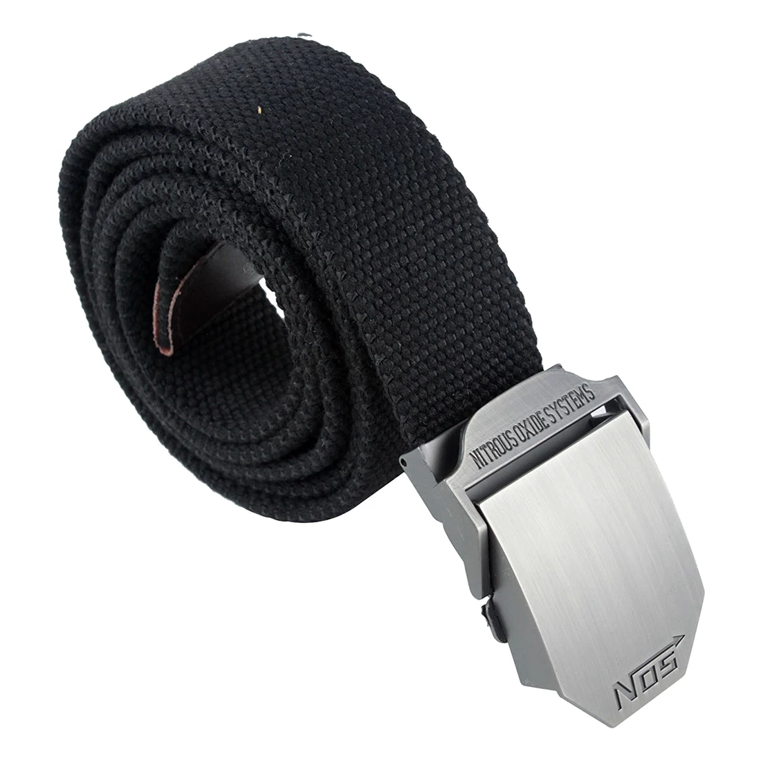 Men's Extra Long Army Zip Canvas Belt with Slider Bucklein Men's Belts