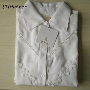 

BHflutter Women Blouses and Tops Autumn Long Sleeve Corduroy Shirts New Arrival 2017 Korean Style Cute Blouse Blusas Femininas