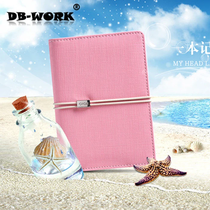 

2019 A6 Fashion Travel notebook Creative bind dazzle colour notepad Business loose leaf note book