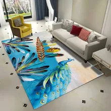 Современные цветные перьевые 3D ковры для гостиной спальни коврики коврик для прихожей Открытый коврик Домашний напольный для гостиной коврики
