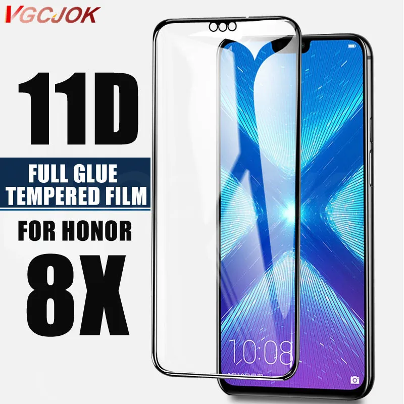 11D Full Glue Tempered Glass on the For Huawei Honor 8X Glass Screen Protector Cover for huawei honor8x Tempered Protective Film afbeelding