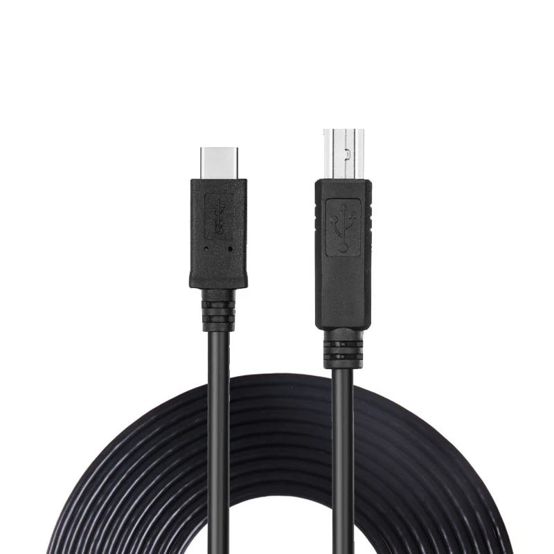 Caldecott USB-C USB 3,1 type C мужской разъем для USB 2,0 B Тип Мужской кабель для передачи данных для сотового телефона, принтера и жесткого диска