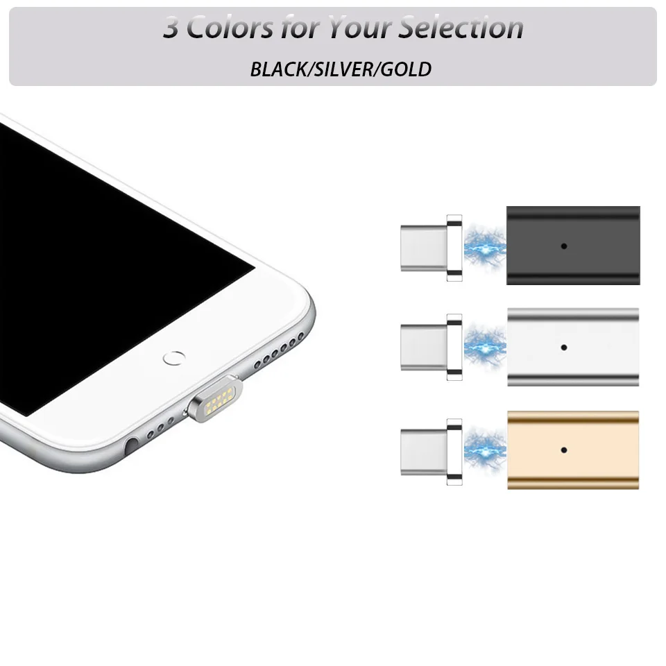 Магнитный адаптер Micro USB к Type C конвертер для Samsung Galaxy Note 8 A5/A7/A3 2017 S9/Plus зарядный