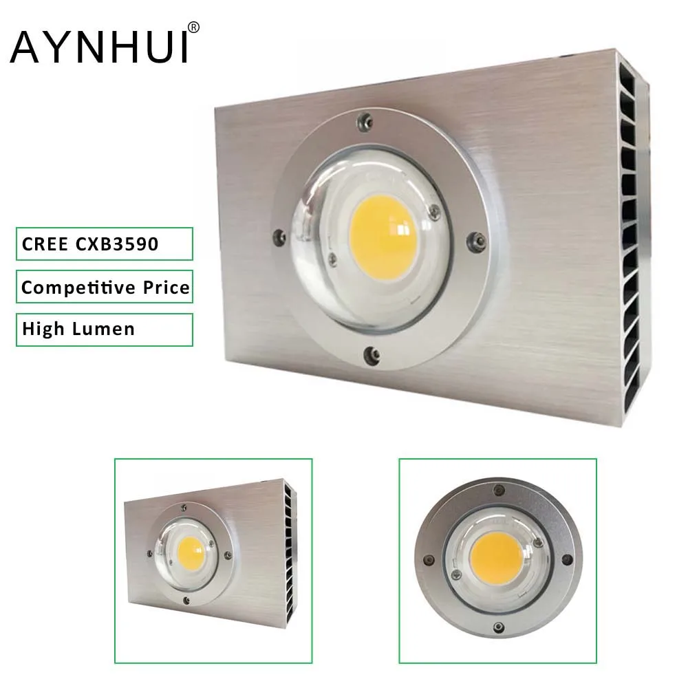 

AYNHUI 2019 Spider Eshine Systems Full Spectrum Crees Cxb3590 Hydroponic Cob Led Grow Light