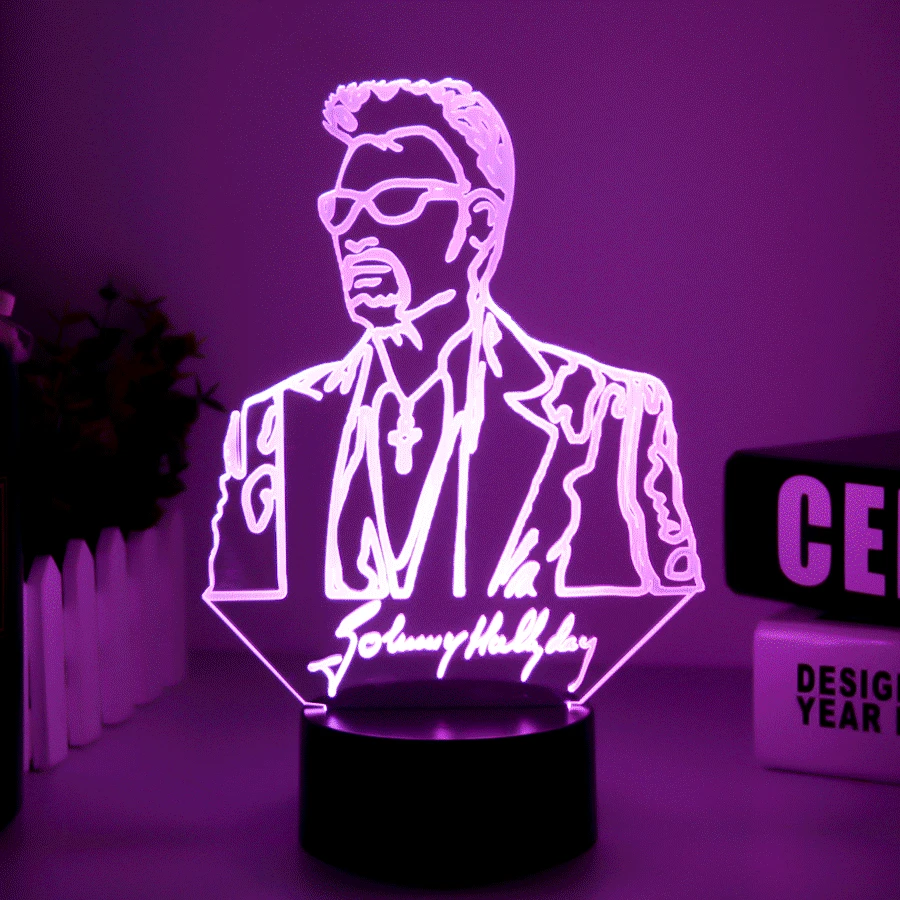 Новинка 3D лампа иллюзия LED USB Touch RGB 7 цветов меняющаяся настольная ночник Детская