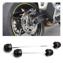 Para SUZUKI GSR600 GSR 600 2006-2010 07 08 09 Motocicleta de Alumínio Front & Rear Axle Fork Crash Sliders Protetor de roda