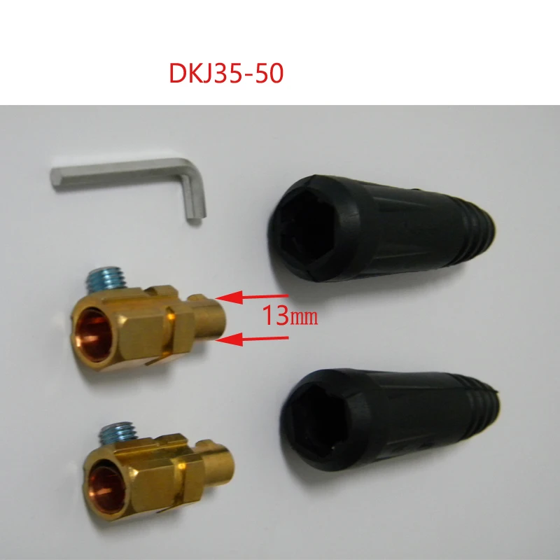 DKJ35-50 2Pcs/set MMA-250 200 160 130 A IGBT Inverter Welding Machine Welder Socket Port Cable Quick Connectors Accessories