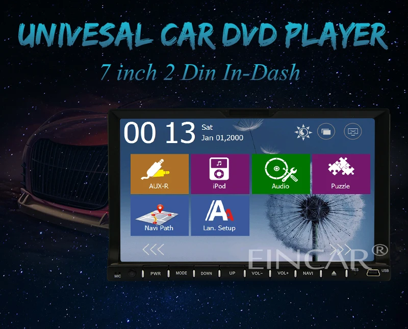 Clearance 7inch 2 Din Car DVD Player touch screen 2 Din GPS Car Stereo Navigation In Dash Bluetooth FM Radio Audio Steering Wheel free gps 19