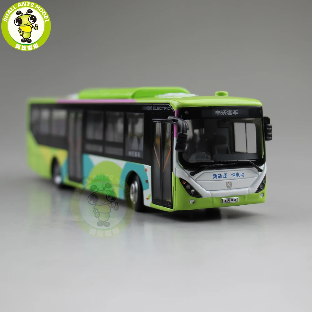 1/64 Китай Volvo городской автобус SWB6128BEV электрический автобус литой автобус модель автомобиля игрушки для детей Детский подарок