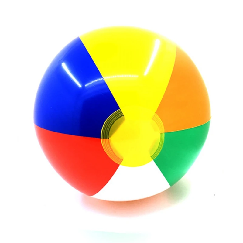 

30cm Colorful Children Summer Inflatable Water Balls Outdoor Sport Swimming Playing Inflated Toy Balls