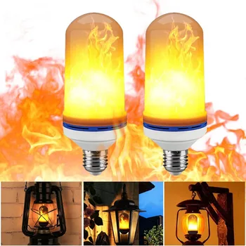 

5W E26 E27 3 Modes LED Flame Effect Light Bulbs Christmas Halloween Decoration Light Bulb Simulated Vintage Flame Bulb NEW BZ