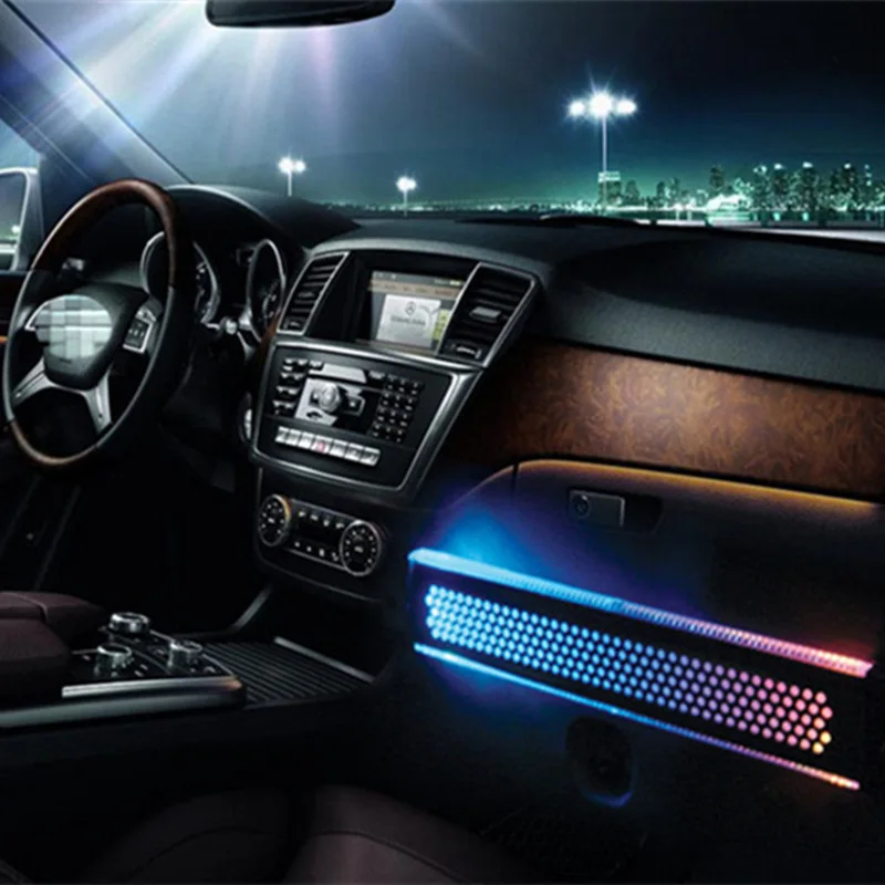 JLEC Car Styling RGB Grid LED Atmosphere Lamp Auto Waterproof High