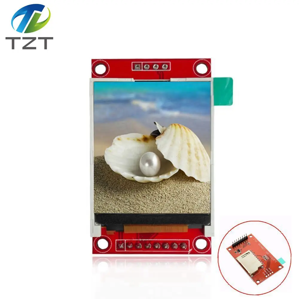

TZT 1.8 inch TFT LCD Module LCD Screen SPI serial 51 drivers 4 IO driver TFT Resolution 128*160 1.8 inch TFT interface