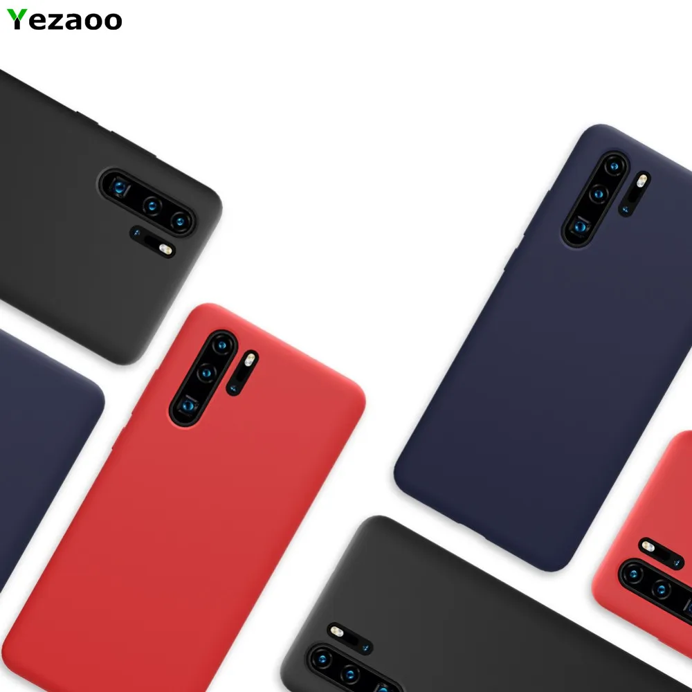 Силиконовый жидкий мягкий чехол yezaoo для телефона Huawei P30 lite с гелевой резиновой