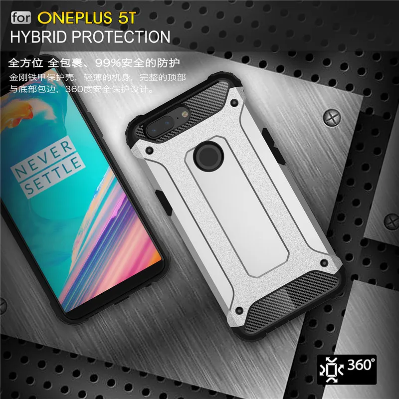 For Oneplus 5T phone case 6.01 inch TPU A5010 protective cover Back Luxury Robot Armor one plus bag PC |