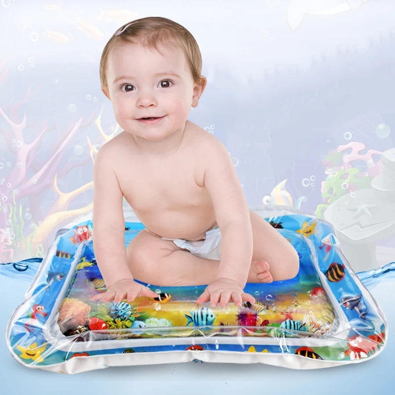 Надувное детское водяное сиденье, креативный детский игровой коврик, игрушки мультипликационных животных, водный коврик для новорожденных, детское водяное сиденье