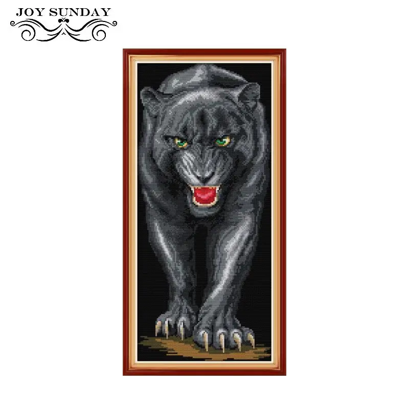 

Counted Cross Stitch Kits 11ct 14ct DIY Handwork Cross Stitch Patterns Panther Printed Canvas DMC Embroidery kit Needlework Sets