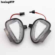 2x Under Mirror LED Puddle Lights for Volkswagen VW Golf 6 GTI Cabriolet Jetta 6 Passat B7 Touran Tiguan 2 x turn signal lights under side mirror puddle 6 led lights for vw gti golf mk6 6 mkvi 2010 2014