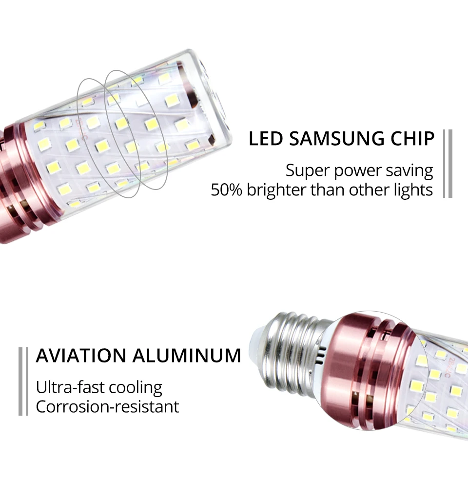 Lamp Light E27 E14 AC220V 110V Corn Bulb _ (12)