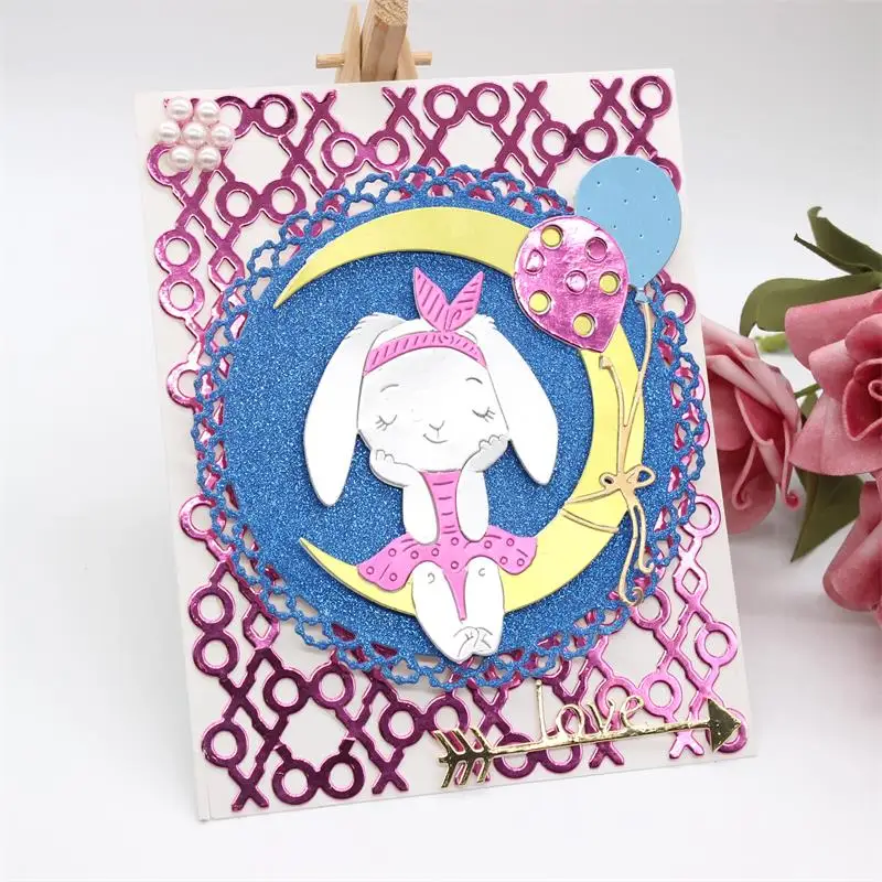 

KSCRAFT Cute Rabbit Metal Cutting Dies Stencils for DIY Scrapbooking/photo album Decorative Embossing DIY Paper Cards