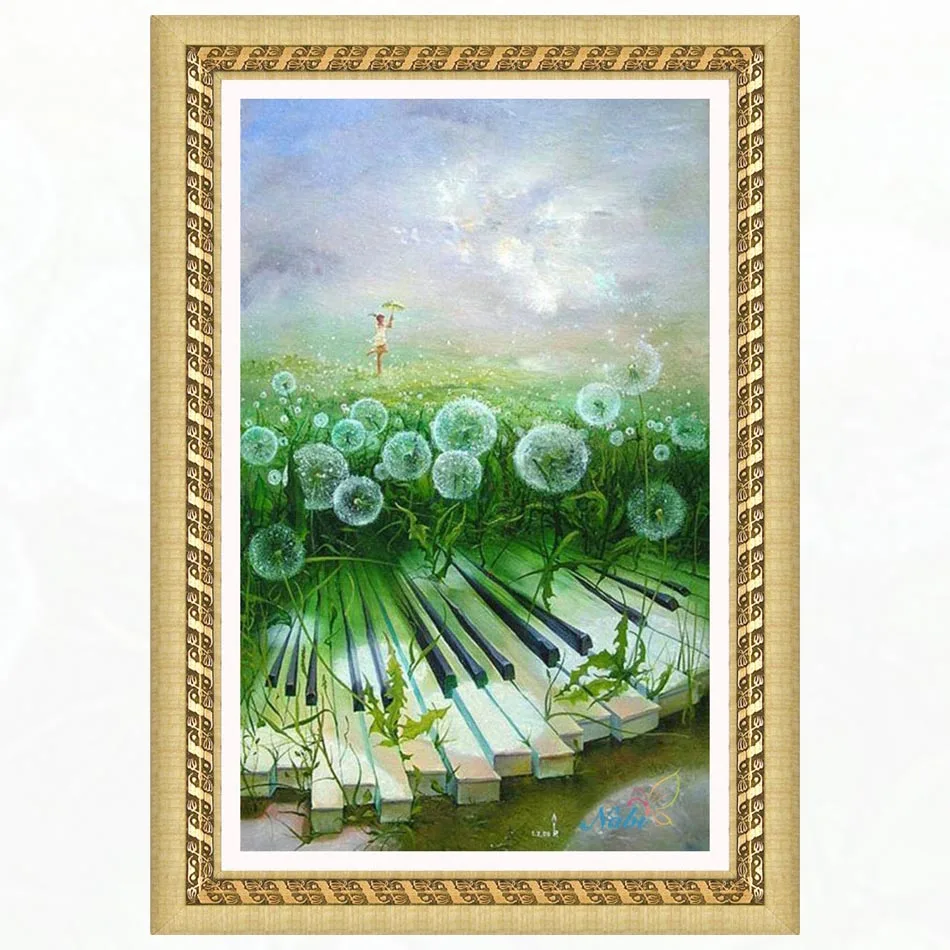 

Landscape Round diamond mosaic painting diamond embroidery cross stitch - 5d diy beaded picture beadwork set 346EE