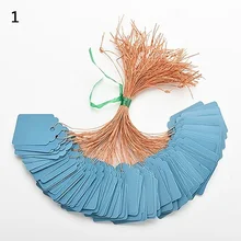  100 Pcs Reusable Waterproof Strip Line Gardening Labels Signs Seedling Flower Pot Plastic Tags Number Plate Hangting Garden Tool 